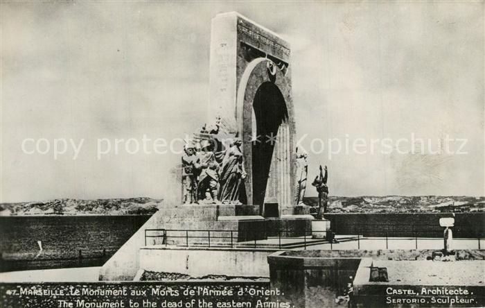 Marseille Bouches-du-Rhone Le Monument aux Morts de l’Armee d Orient