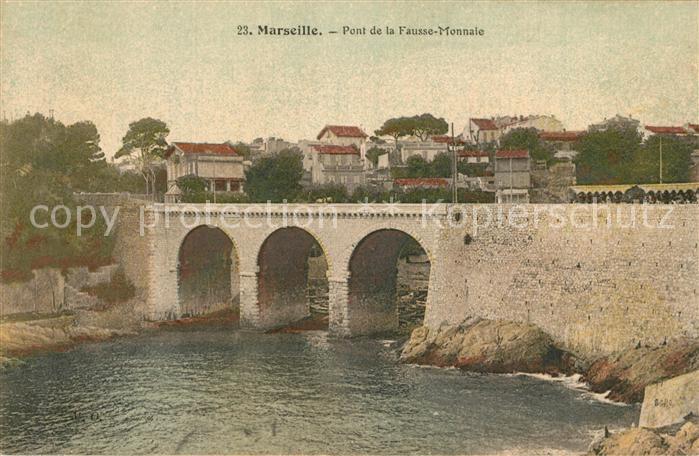 Marseille Bouches-du-Rhone Pont de la Fausse Monnaie