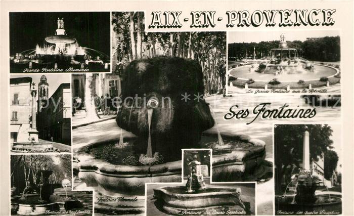 Aix-en-Provence Ses Fontaines Vue partielle