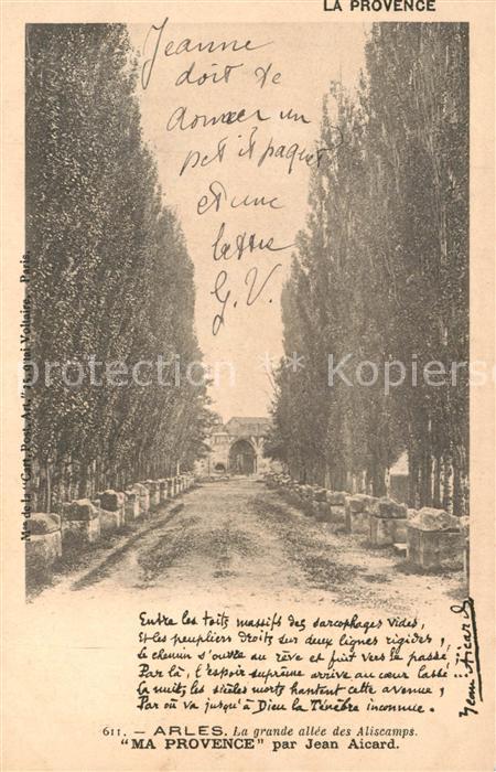 Arles Bouches-du-Rhone La grande allee des Aliscamps