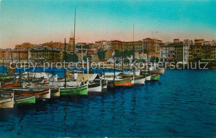 Marseille Bouches-du-Rhone Le Quai du Port et Clocher des Accoules