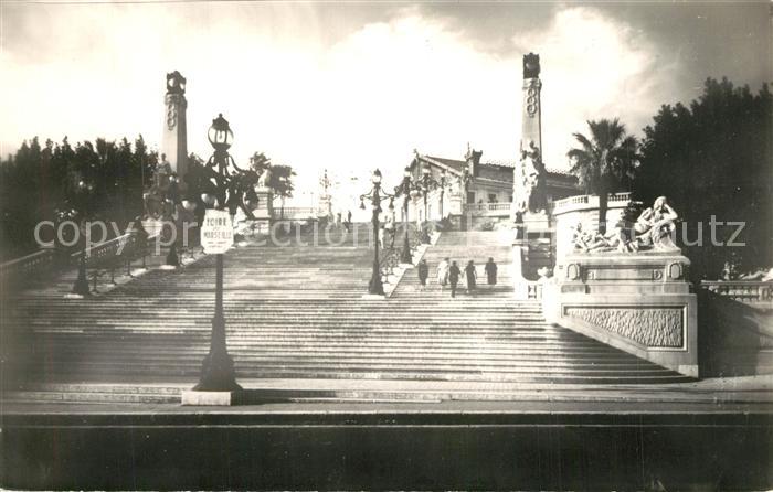 Marseille Bouches-du-Rhone Escaliers de la Gare Saint Charles
