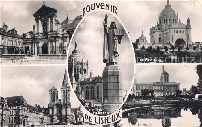 Lisieux Le Carmel La Basilique Statue de Ste Therese Le Musee