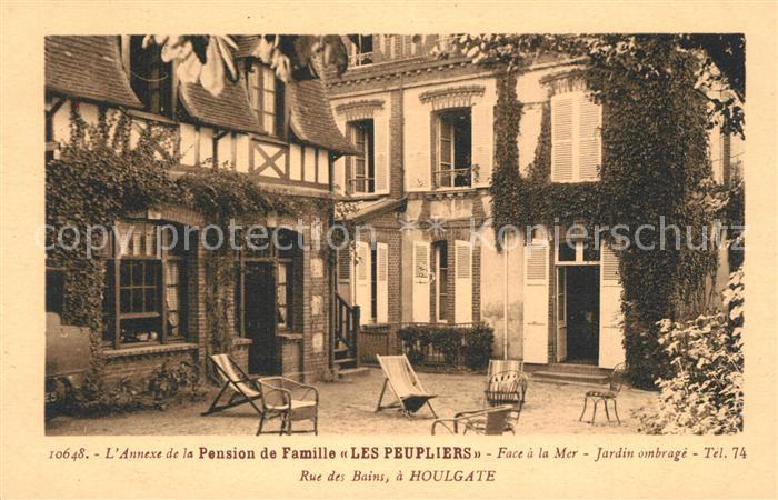 Houlgate Pension de Famille Les Peupliers Jardin ombrage