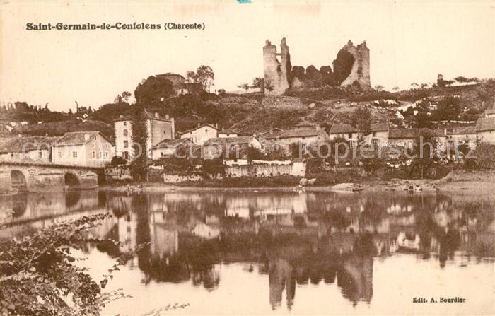Saint-Germain-de-Confolens Bords de la Vienne Chateau Ruines