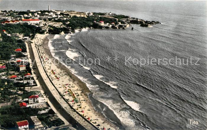 Saint-Georges-de-Didonne La plage et Pointe de Vallières vue aérienne