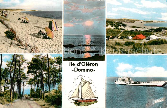 Domino Plage Forêt Bac Coucher de soleil Campi