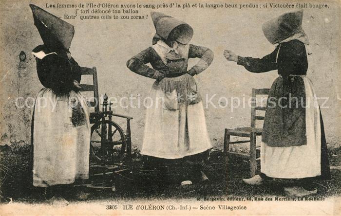 Ile d Oleron Scène Villageoise