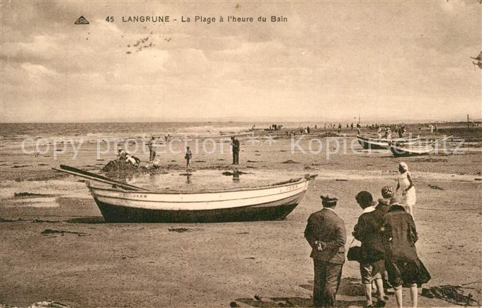 Langrune-sur-Mer La plage a l Heure du bain