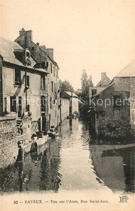 Bayeux Vur sur l'Aure Rue Saint Jean