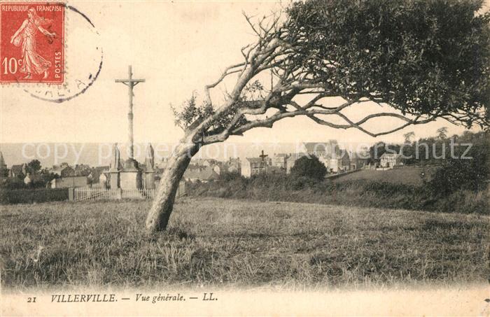 Villerville sur Mer Vue Generale Croix