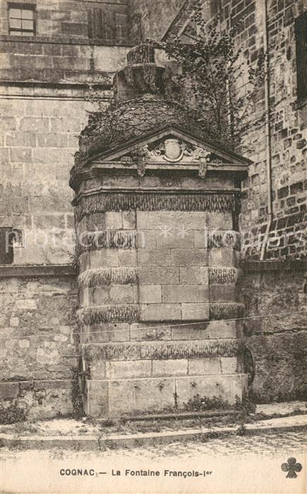 Cognac Charente La Fontaine Francois Ier