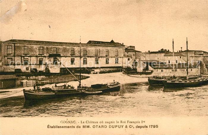 Cognac Charente Chateau Francois Ier Bateaux la Charente