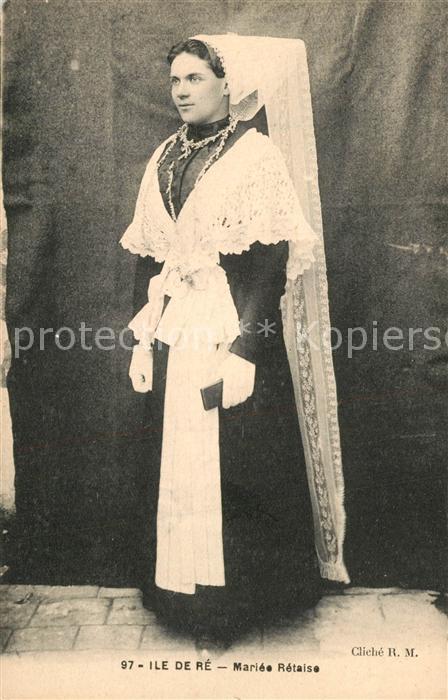 Ile de Re Mariée Rétaise Costumes Trachten