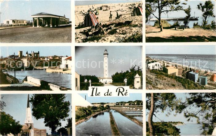 Ile de Re Teilansichten der Insel Leuchtturm Kirc