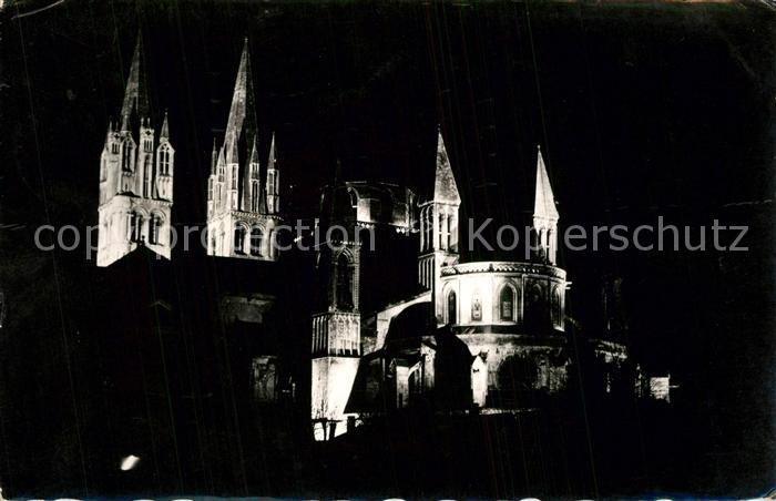 Caen Eglise Saint Etienne Abbaye aux Hommes XIIe siècle illuminée