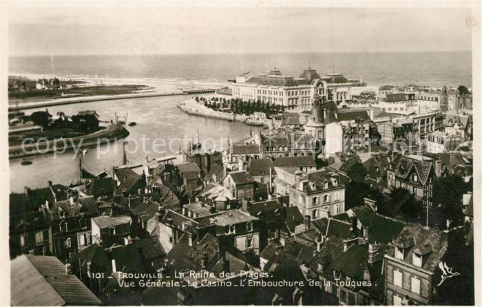 Trouville-sur-Mer Vue Generale Casino Embouchure de la Touques