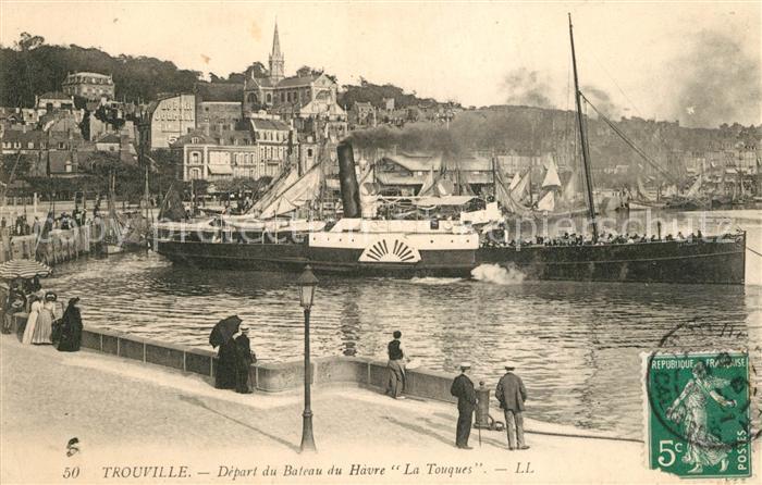 Trouville-sur-Mer Départ du Bateau du Havre La Touques