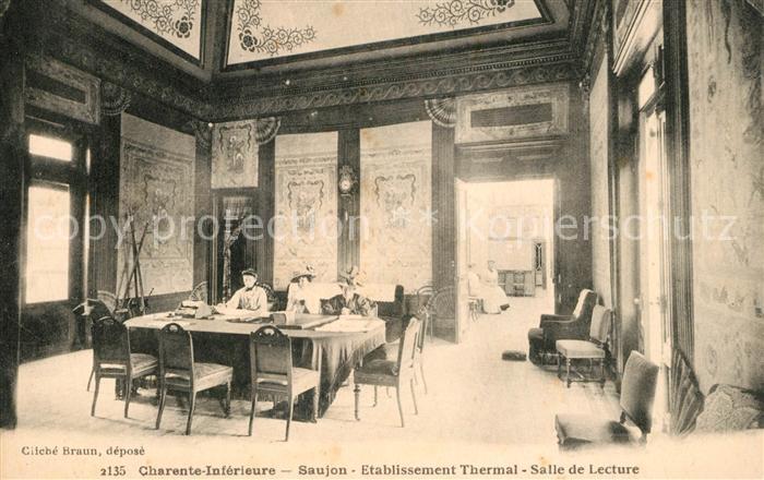 Saujon Etablissement Thermal Salle de Lecture