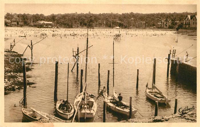 Saint-Palais Gironde La plage vue du port