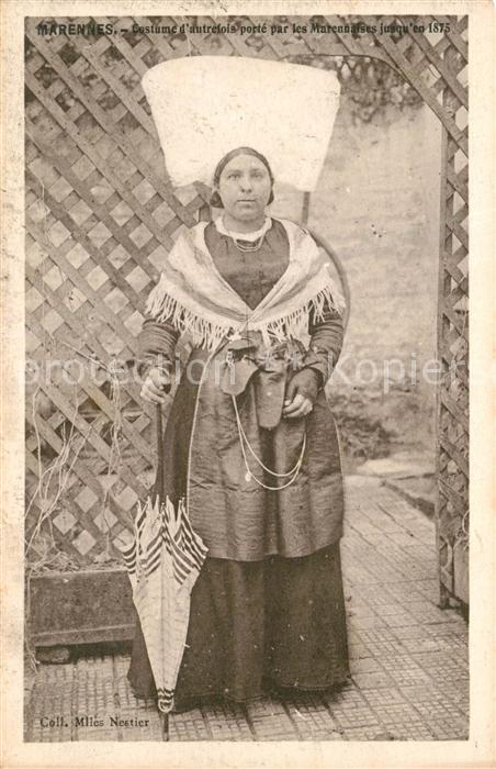 Marennes Charente-Maritime Costume Marennaises jusqu en 1875 Trachten