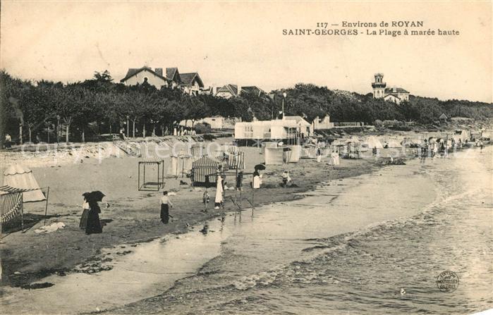 Saint-Georges-de-Didonne La plage a marée haute