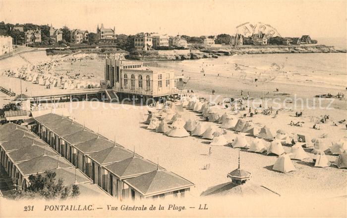 Pontaillac Vue Generale de la plage
