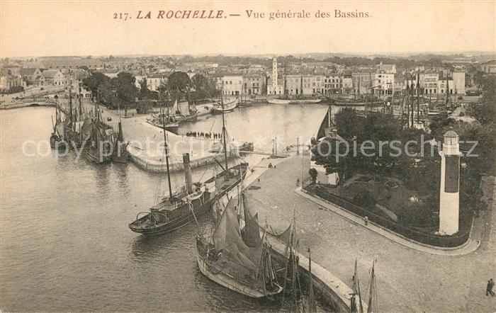 La Rochelle Charente-Maritime Vue Generale des Bassins Bateaux Port