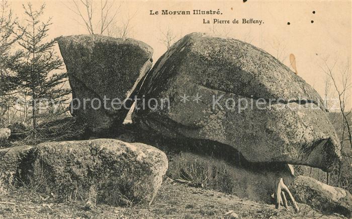 Bourgogne Region Le Morvan Illustre La Pierre de Beffeny