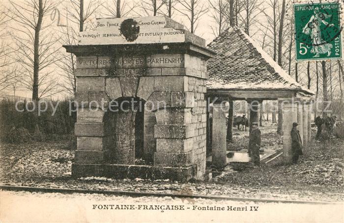 Fontaine-Francaise Fontaine Henri IV