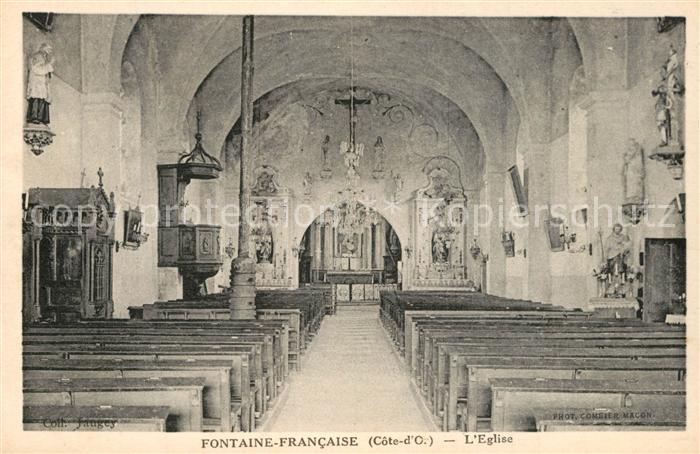Fontaine-Francaise Eglise Interieur