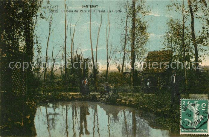 Santenay Cote-d Or Un coin du Parc de Kursaal La Grotte