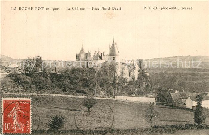 La Rochepot Le Chateau Face Nord Ouest