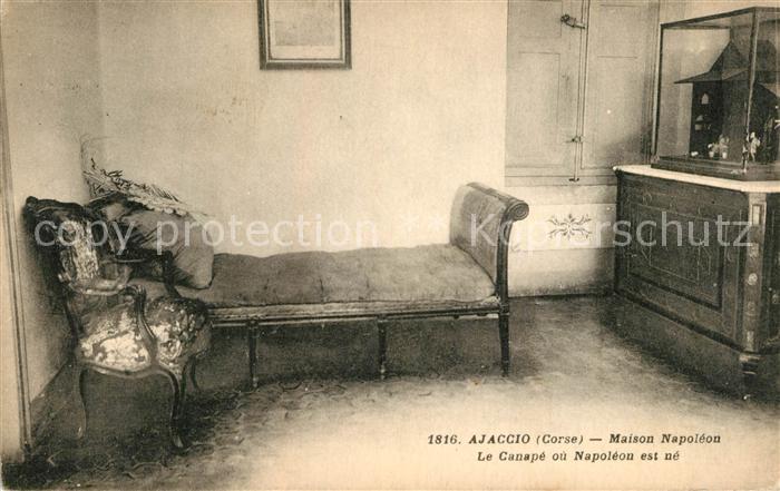 Ajaccio Maison Napoleon Le Canape ou Napoleon e