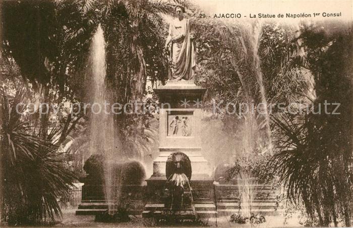Ajaccio La Statue de Napoleon I Consul