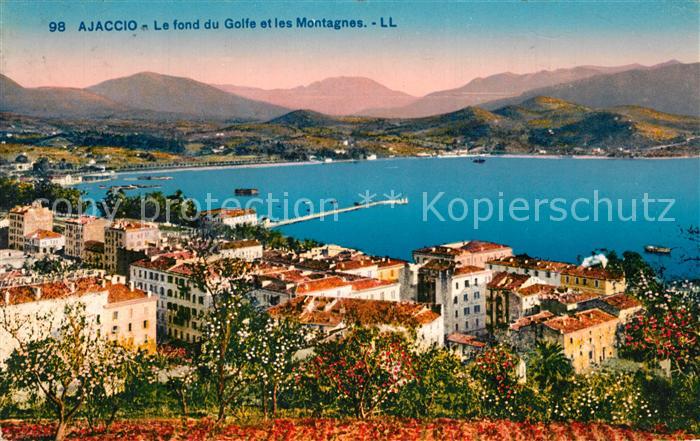 Ajaccio Le fond du Golfe et les Montagnes