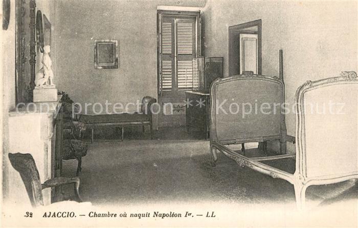 Ajaccio Chambre ou naquit Napoleon
