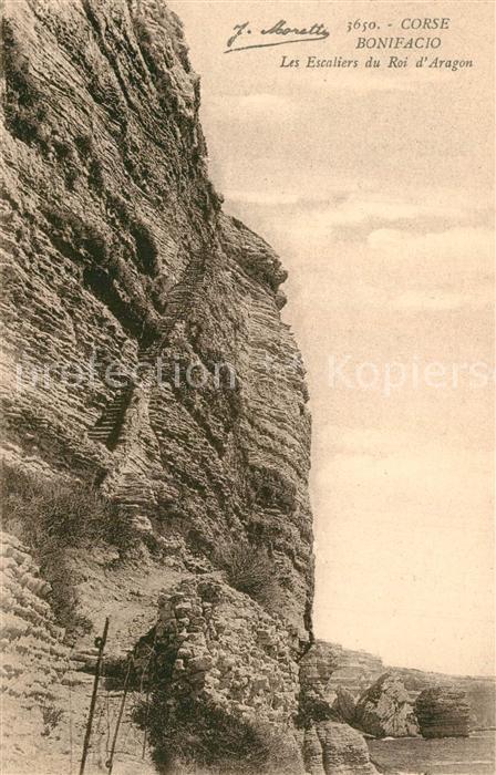Bonifacio Corse du Sud Les Escaliers du Roi d Aragon