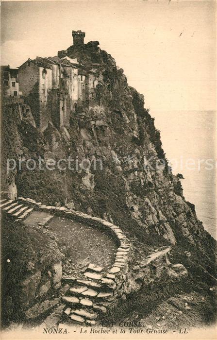 Nonza Le Rocher et la Tour Genoise