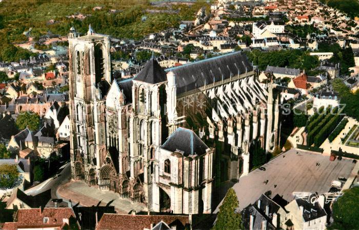 Bourges Cathedrale Saint Etienne vue aérienne