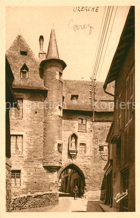 Uzerche Chateau et Porte Becharie XIe siècle