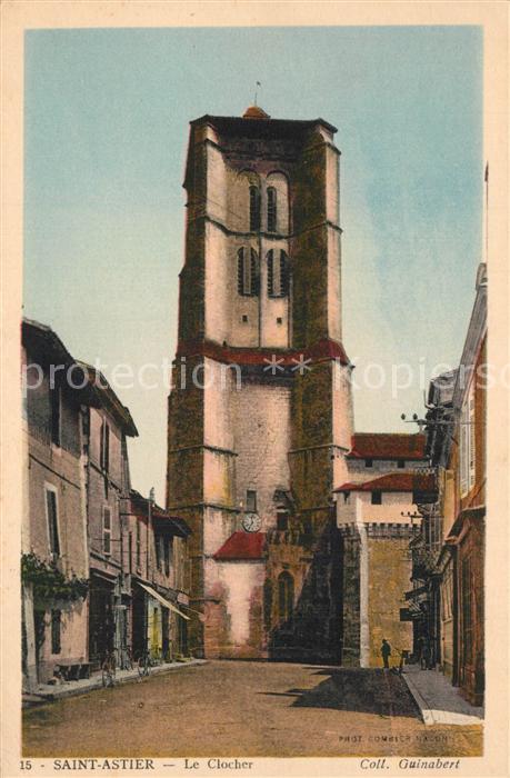 Saint-Astier Dordogne Le Clocher Kuensterkarte