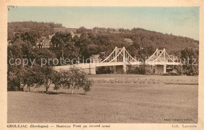 Grolejac Nouveau Pont en ciment arme