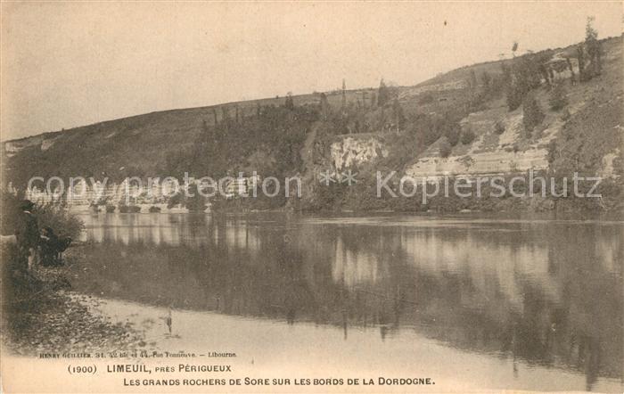 Limeuil Les Grand Rochers de Sore sur Les Bords de la Dordogne