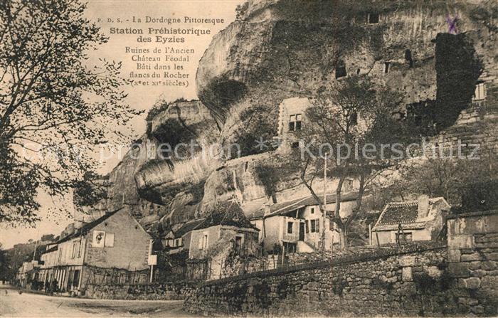 Eyzies-de-Tayac-Sireuil Les Station Prehistorique Ruinen