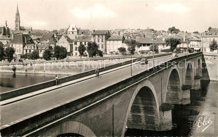 Bergerac Pont sur le Dordogne la Ville