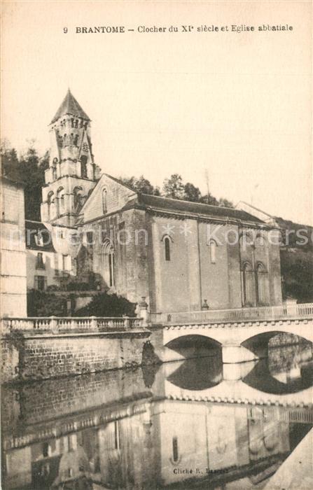 Brantome Clocher du XI Eglise abbatiale