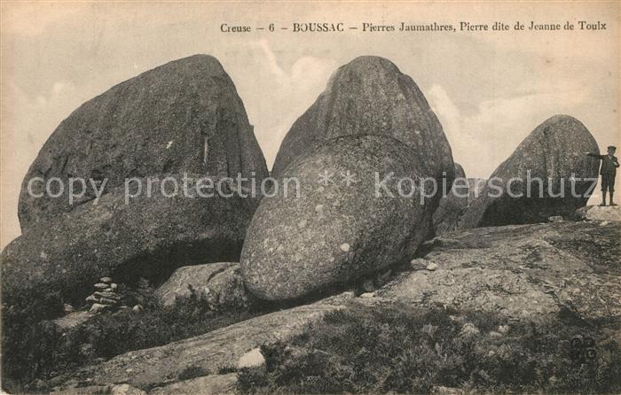 Boussac Creuse Pierres Jaumathres Pierre dite de Jeanne de Toulx