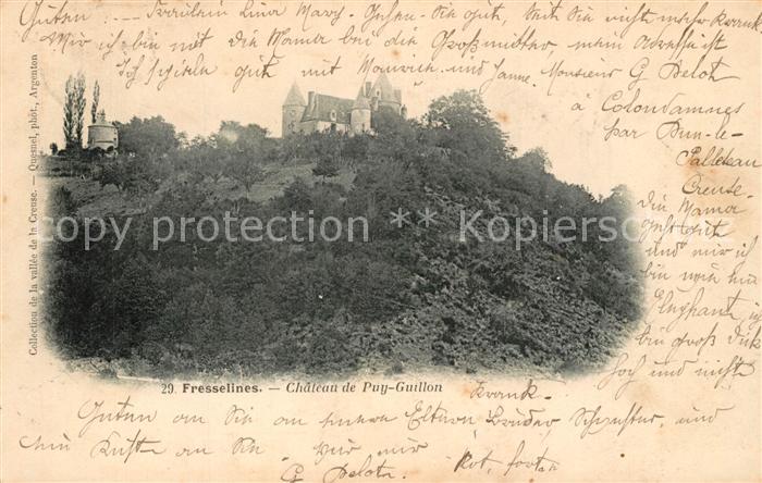Fresselines Chateau de Puy Guillon