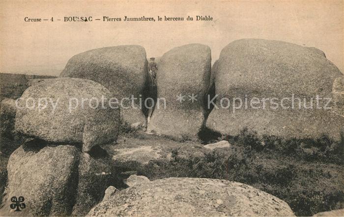 Boussac Creuse Pierres Jaumathres le berceaudu Diable